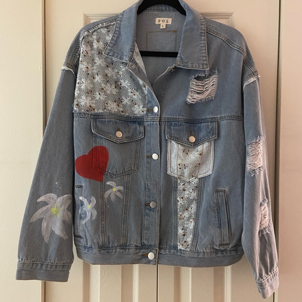 Jean Jacket by POL - size L NEW